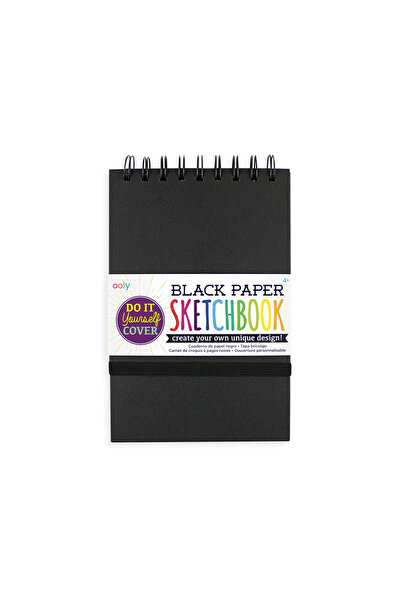 Ooly Caiet schite A5 hartie neagra, 75 file, 110 gr/mp , coperta DIY