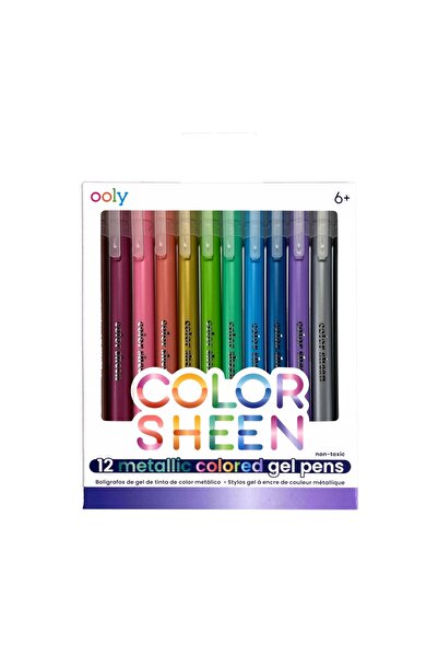 Ooly Metallic Color Sheen Gel Pens - Set of 12
