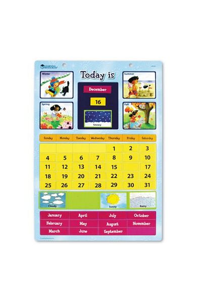 Learning Resources Calendar magnetic cu ghid de activitati