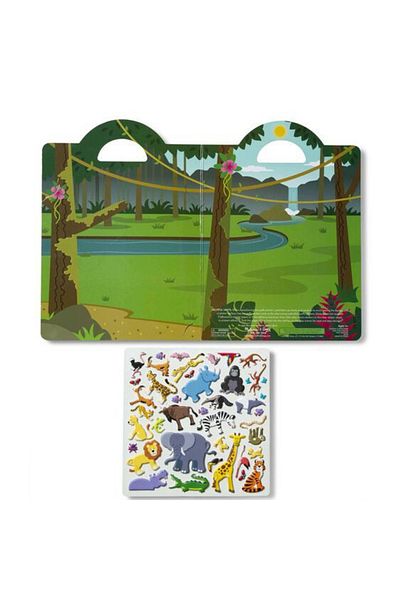 Melissa & Doug Χνουδωτά αυτοκόλλητα - Σαφάρι