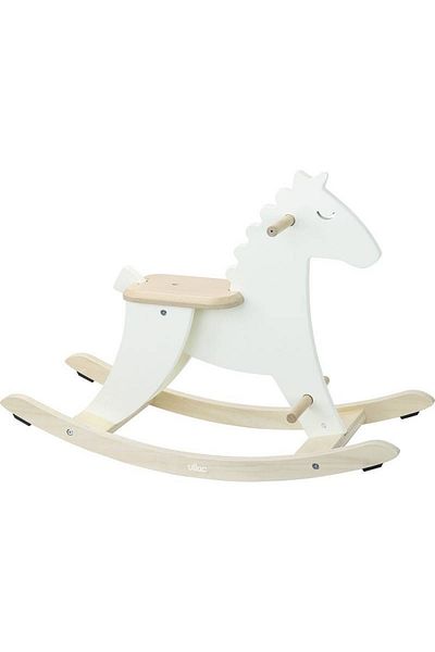 Vilac Wooden rocking horse - White