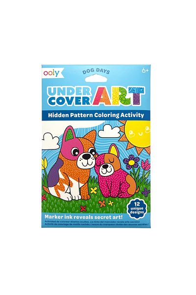 Ooly Undercover Art Secret Pattern Coloring Set - Cats