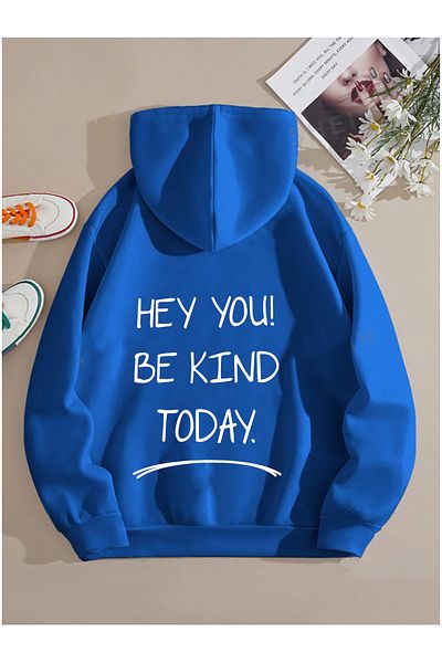 memowear Унисекс суитшърт с щампа Hey You и саксофон