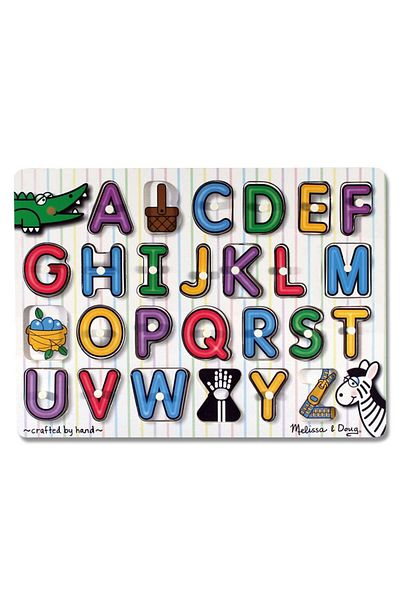 Melissa & Doug Dřevěné puzzle s abecedou