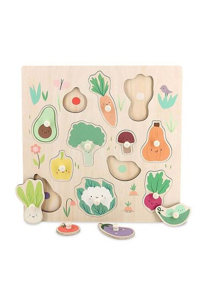 Vilac Puzzle incastrat - Legume din gradina