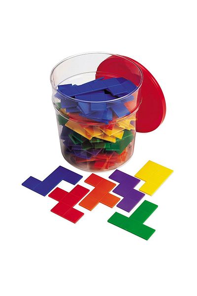 Learning Resources Piese tetris curcubeu - Pentomino - jucarie educativa