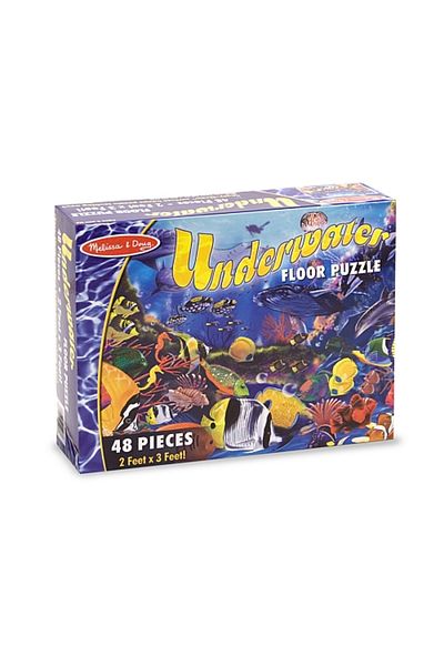 Melissa & Doug Podlahové puzzle s podvodním životem