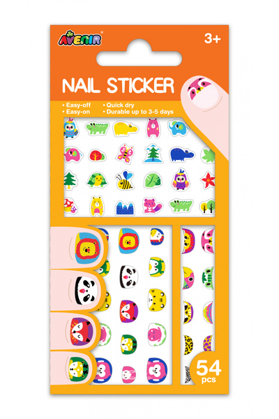 AVENİR Stickere pentru unghii fosforescente - Animale salbatice