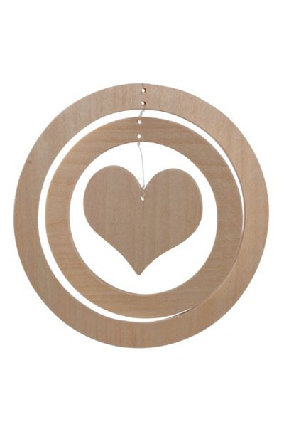 Beleduc Heart In Circles Painting Decoration