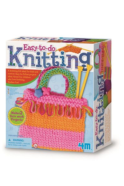 4M Easy-to-make knitting kit for children
