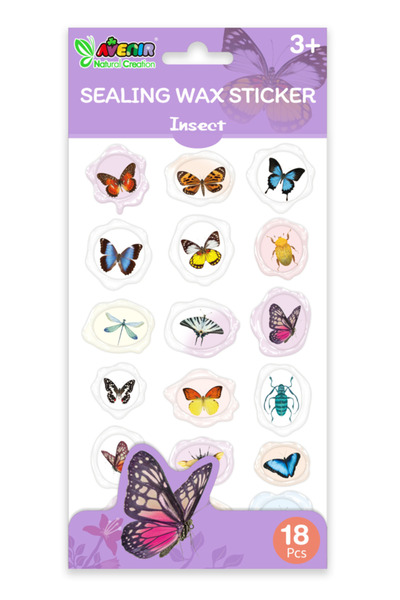 AVENİR Αυτοκόλλητα απομίμησης σφραγίδων - Έντομα, Συλλογή Δημιουργιών