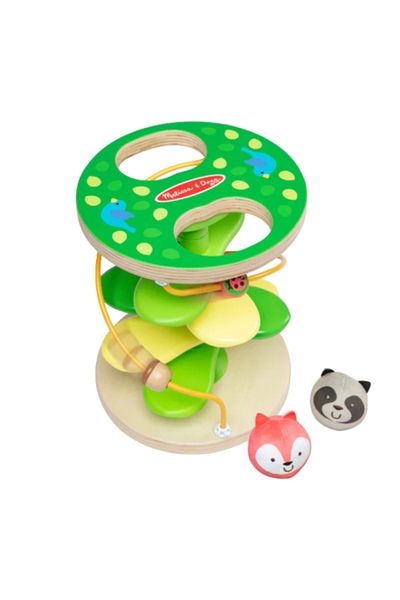 Melissa & Doug Play center for developing motor skills in babies and toddlers Tree house with rollercoaster