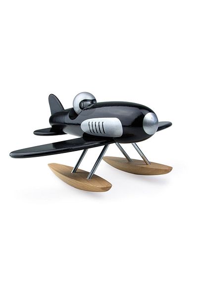 Vilac Avion din Lemn Retro - Negru