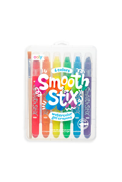 Ooly Watercolor gel pencils, Smooth Stix, set of 6 colors