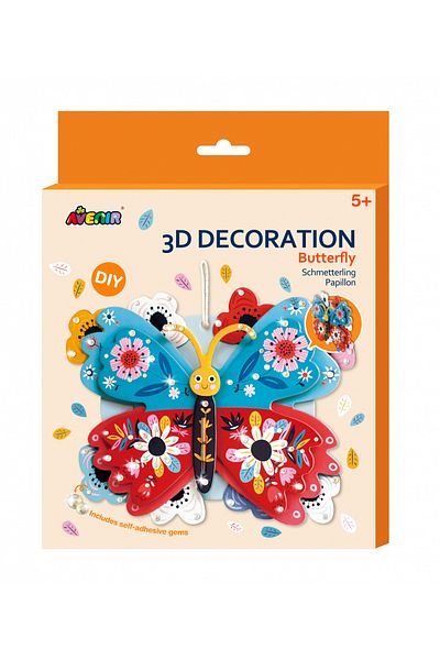 AVENİR Avenir Decoratiune 3D-Fluture - Joc Educativ si interactiv pentru copii