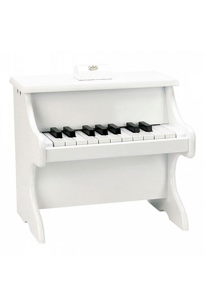 Vilac Pian Alb pentru copii - Design elegant, lacuit