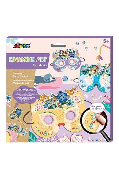 AVENİR Set creativ DIY - Masti cu diamante - Pisica