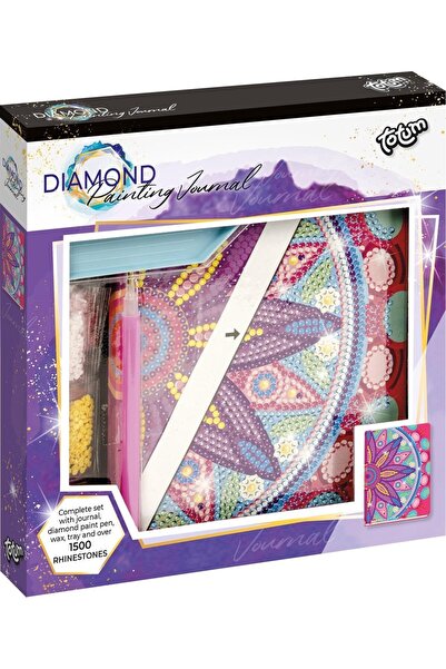 Totum Комплект „Направи си сам“ „Моят дневник“ с цветна мандала и диаманти