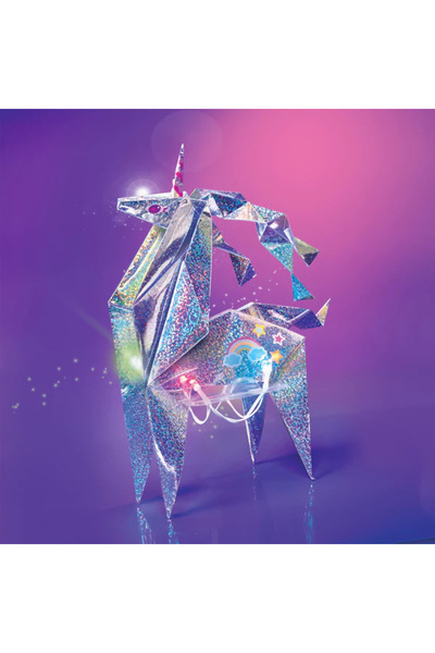 4M Creative Set - Holographic Origami Unicorn with Illumination