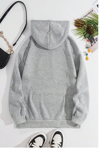 memowear Unisex φούτερ σε γκρι μοτίβο καρδιάς