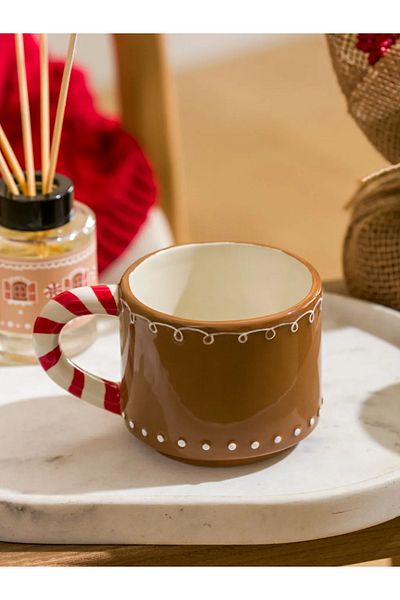 LC Waikiki Lcw Home Buff New Year Themed Ceramic Mug 400 ml