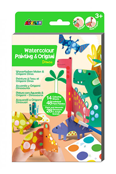 AVENİR Set creativ 2 in 1 - Pictura si Origami - Dinozauri