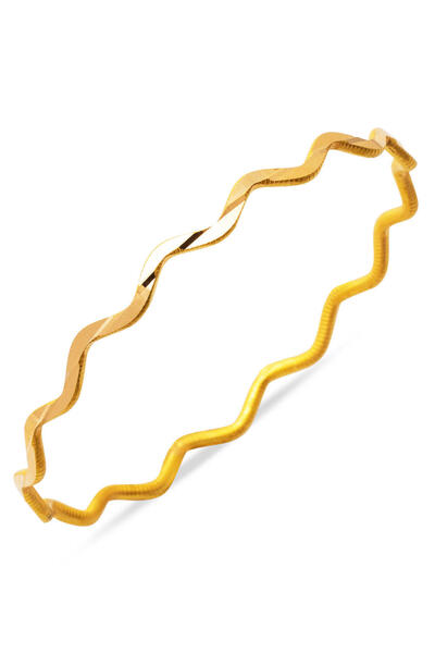 Zikzak 22 Ayar Ajda Altın Bilezik 9 Gr.