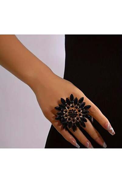 Dgt Luxury بوهو زهرة كبيرة حجر الراين الدائري