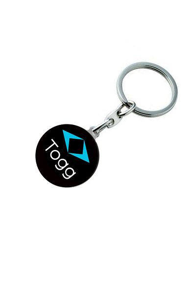 GARDENAUTO Togg Logo Metal Automobile Keychain - Drop Printed