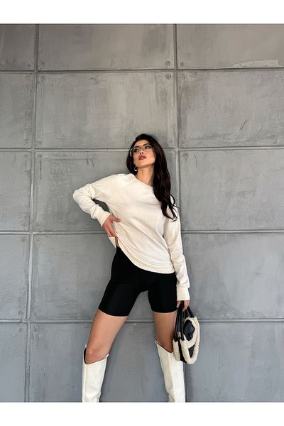 moa socks Голям суичър с кръгло деколте