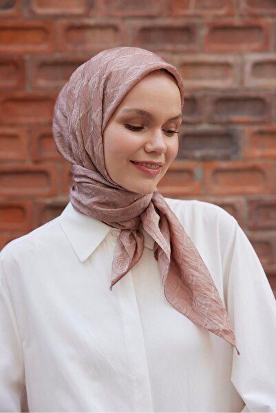 Şalland Soft Viscose Jacquard Scarf - Powder Tones
