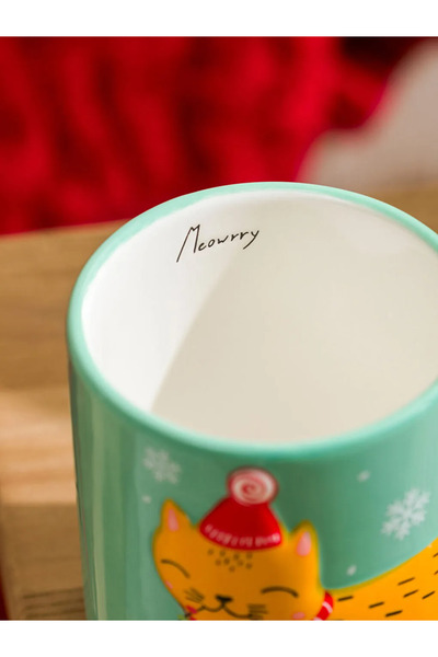 LC Waikiki Mixed Printed Christmas Themed Ceramic Mug 490 ml