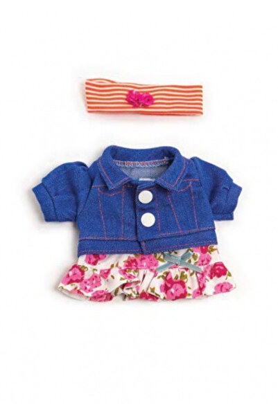 Miniland Set Imbracaminte Jacheta Blugi Si Fustita Pentru Papusi 21 Cm