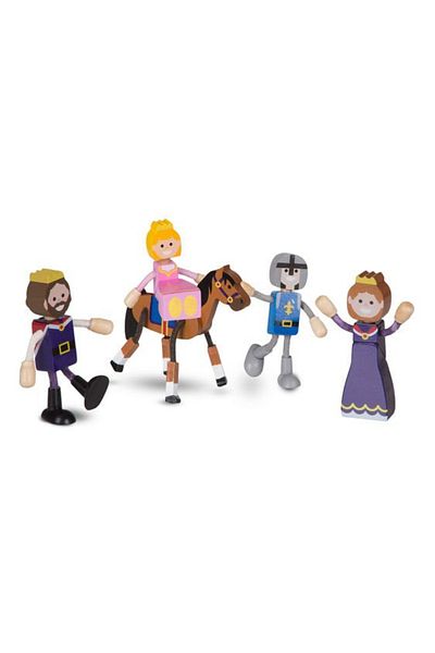 Melissa & Doug Set figurine flexibile Familia Regala