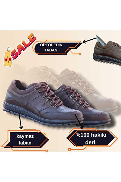 LİCCAS Pantofi sport de iarnă pentru bărbați, din piele naturală, anti-alunec...