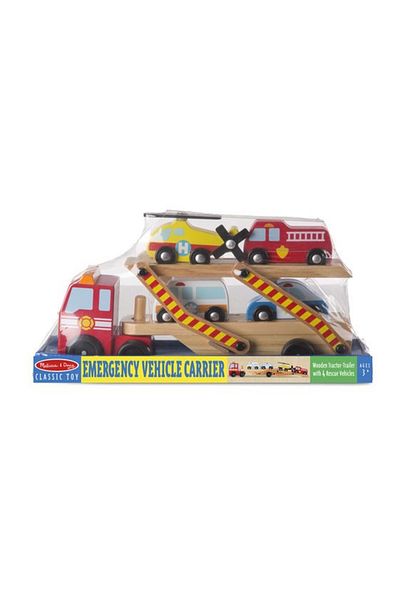 Melissa & Doug Transportor cu vehicule de urgenta