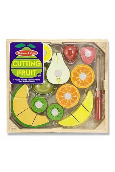 Melissa & Doug Set fructe lemn pentru taiat