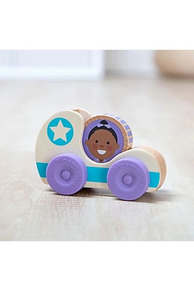 Melissa & Doug Masinuta din lemn Blue Star colectia GO TOTs