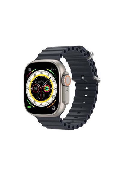 RİVERSONG RIVERSONG Motive 5T Smart Calling Watch (Black + Orange) Strap, 1.9” Borderless Display, Waterproof