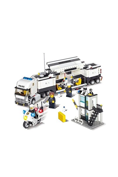 Depomiks Avm City Classic Police Station 511 Pieces Building Blocks - DIY Building Toy