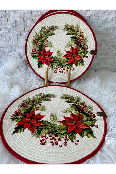 Sarda Design Christmas Themed 7-Piece Tableware Set for 6 People - American Service