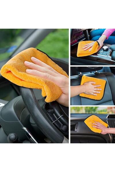 ALPARS Süper Emici Microfiber Araç Yıkama Ve Kurulama Bezi 40x70 Sarı