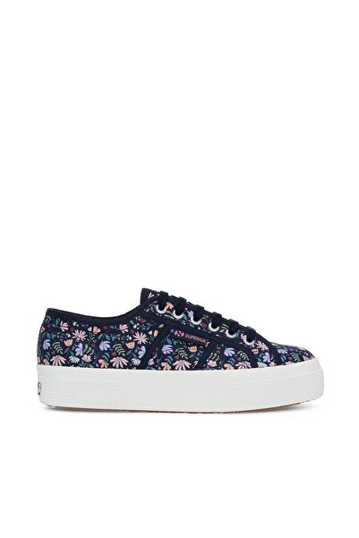 Superga 2740 Little Flowers Print Kadın Lacivert Sneaker