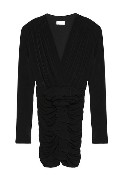 Quzu Rochie mini cu decolteu în V, neagră