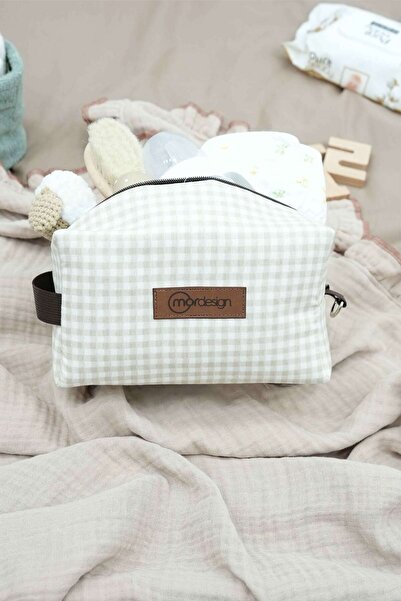mordesign Baby Care Bag - Wet/Dry and Dirty/Clean Laundry, Diaper Bag, Gingham Series