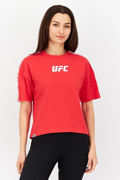 UFC Women Sportswear Fit Short Sleeve Training T-shirts, Red