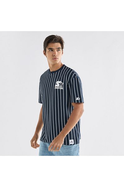 FAV Starter Striped T-shirt with Crew Neck and Short Sleeves