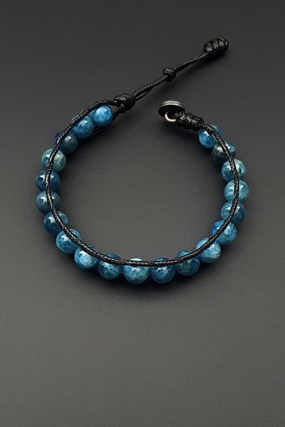 Seven Art Jewelry Natural Stone Apatite Bracelet - Blue Gift Bracelet