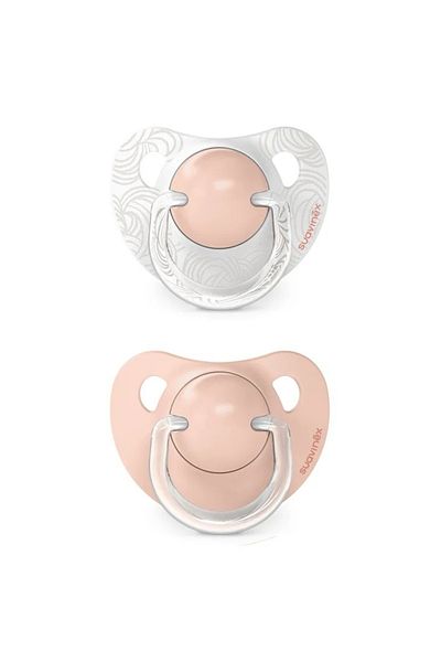 Suavinex Suzet? anatomic? din silicon, 2 buc 0-6 luni piersic? Dreams