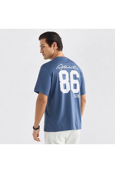 FAV Graphic Print T-shirt with Crew Neck and Short Sleeves